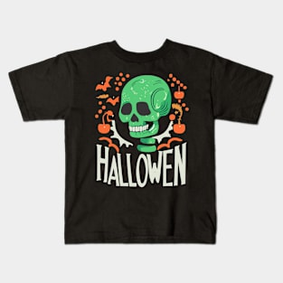 skull halloween Kids T-Shirt